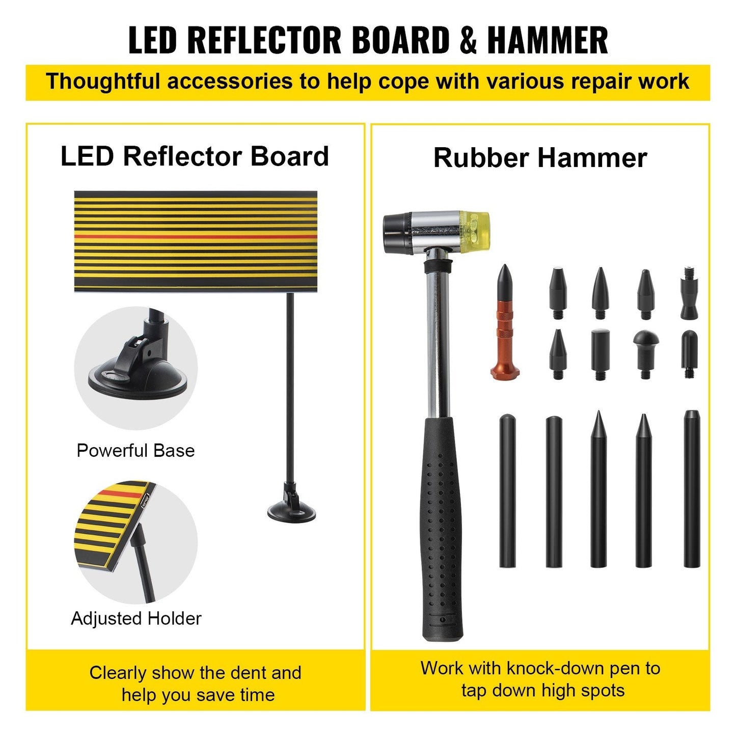 Comprehensive Dent Repair Kit: 89-Piece Set with Lifter, Puller, Hammer & More