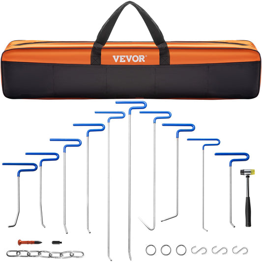 VEVOR Rods Dent Removal Kit, 20 Pcs Paintless Dent Repair Rods, Stainless Steel