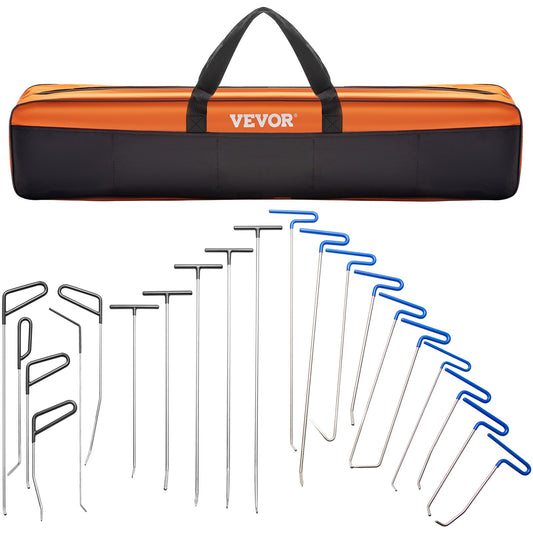 VEVOR Rods Dent Removal Kit, 21 Pcs Paintless Dent Repair Rods, Stainless Steel