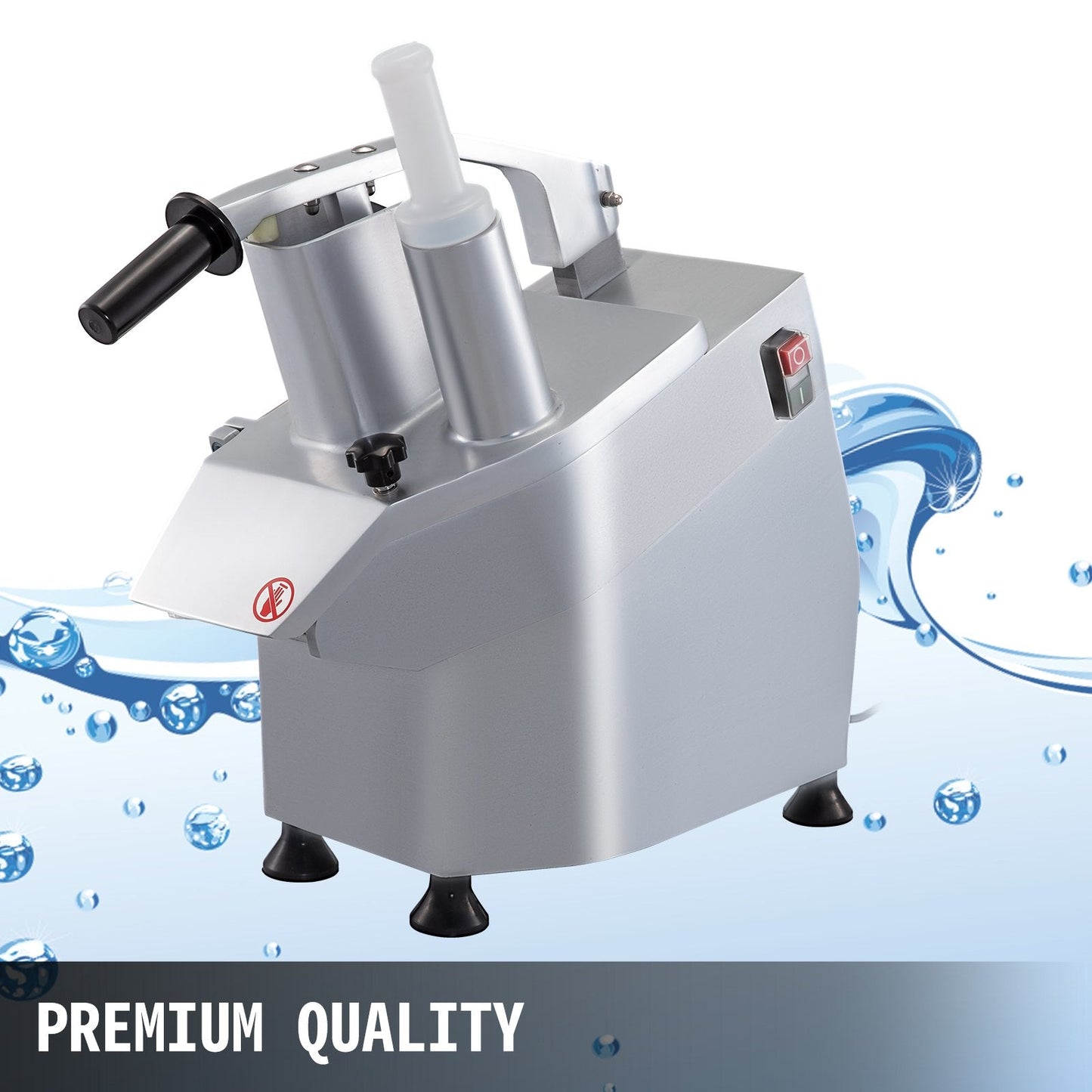 Commercial Food Processor with 6 Disks, Stainless Steel, 0.3m, 23kg, 550W