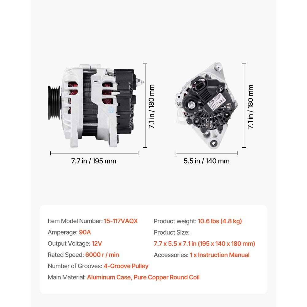 Alternator Car Alternator for KIA Spectra5 L4 07-09 HYUNDAI Elantra 07-12