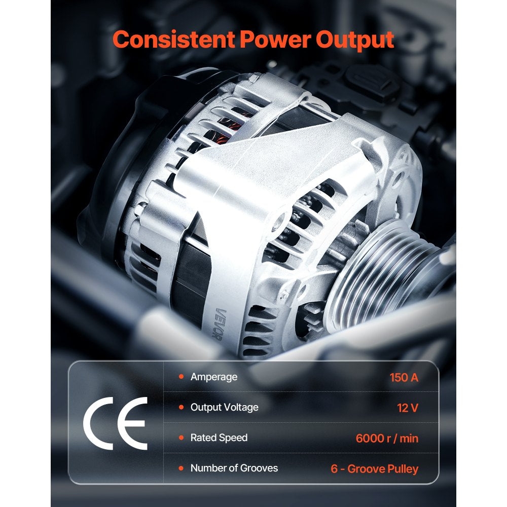 Alternator Car Alternator for Chevy Express 2500 V6 4.3L V8 6.0L 18-19 GMC