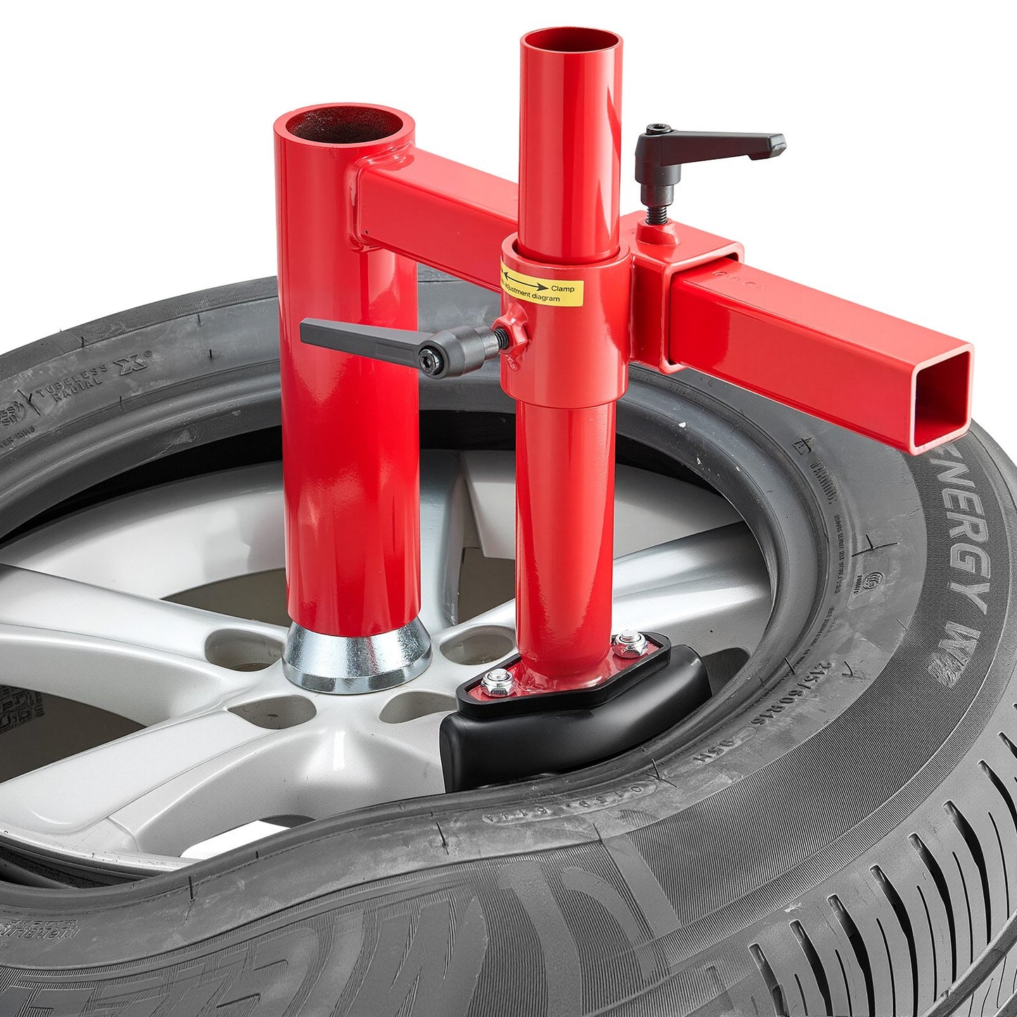 Manual Tire Changer Duck Head Kit with Silver Cone, Fit for 406-533 mm Wheels, Heavy Duty Manual Tire Changer Duck Head Adapter Kit, Mounting & Demounting Tool for Most Cars, SUVs, Trucks, ATVs