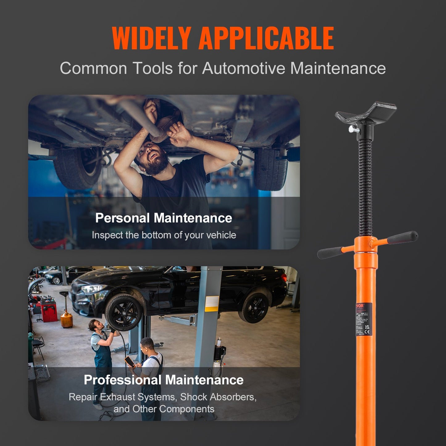 VEVOR Underhoist Support Stand, 3/4 Ton Capacity Under Hoist Jack Stand, Lifting