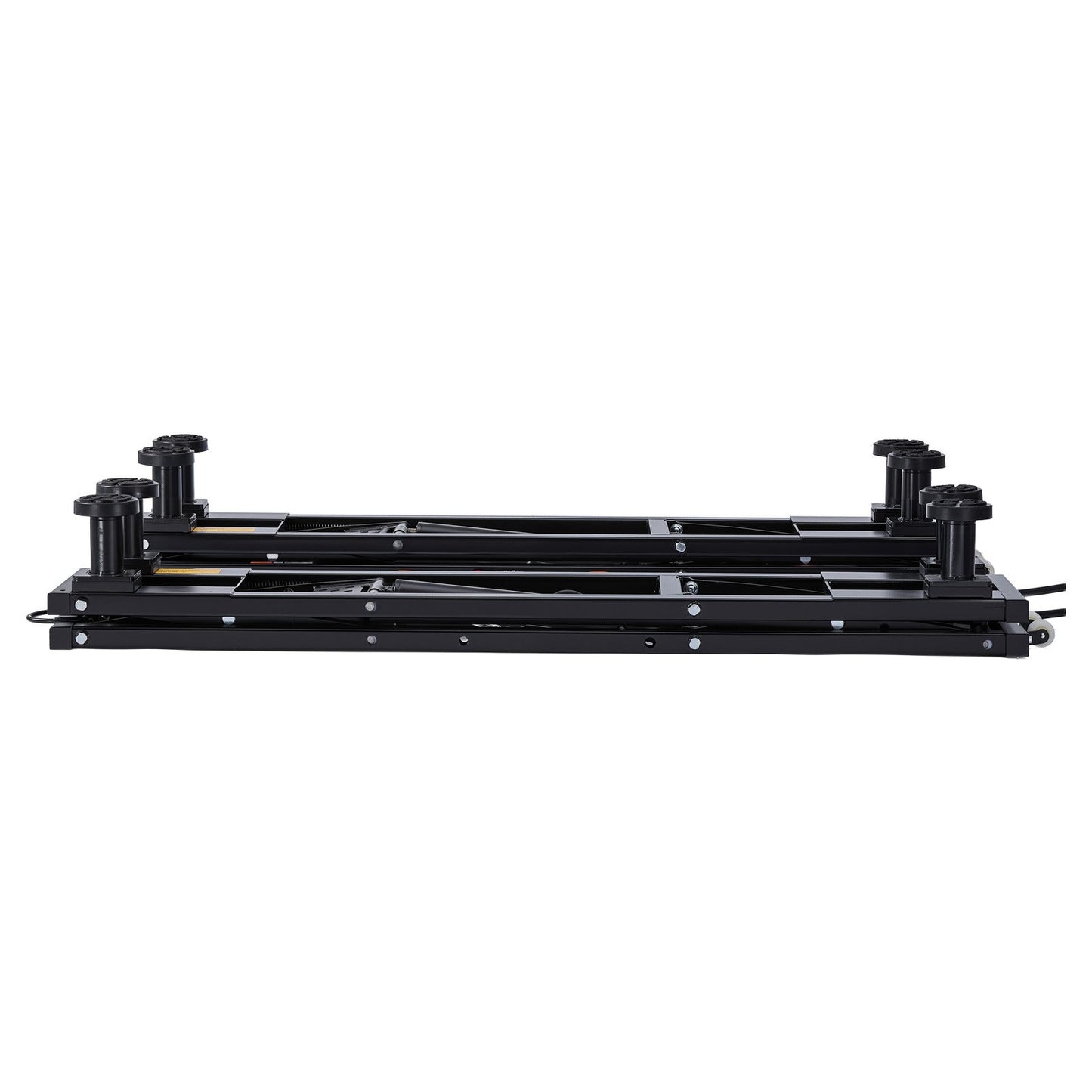 Portable Car Lift, 2 Ton Capacity, Heavy Duty Quick Lift with 650 mm Max Height, Pneumatic Pump, Wheels, 4 Rubber Pads & 4 Lifting Columns for Cars, Compact SUVs, Mini Trucks, Garage or Shop