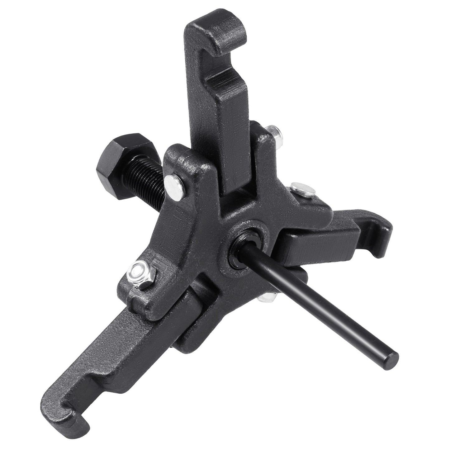 Harmonic Balancer Puller Kit, Adjustable 3-Jaw Puller Fits Most Late Model Vehicles, 3-Jaw Pulley Puller Set with 4 Forcing Rods for Removing Harmonic Balancers Without Removing the Radiator