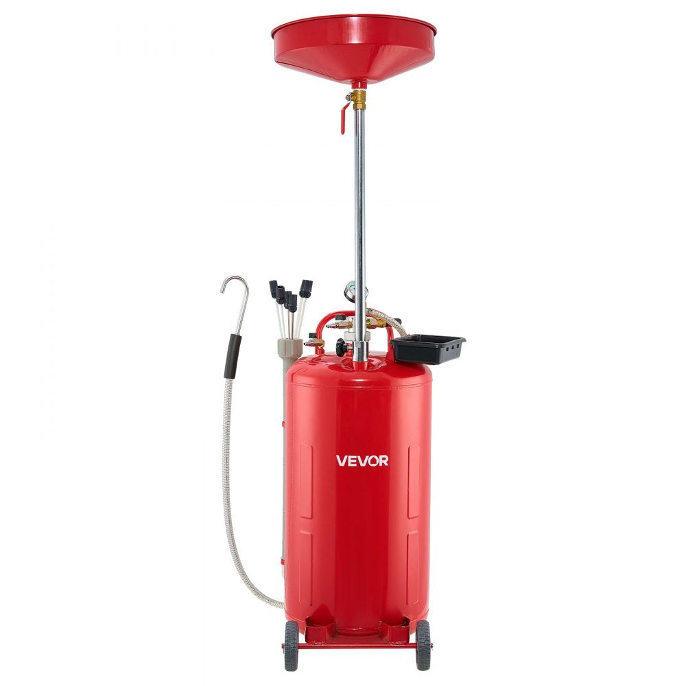 Waste Oil Drain Tank 79.5L Air Operated Portable Oil Drainer