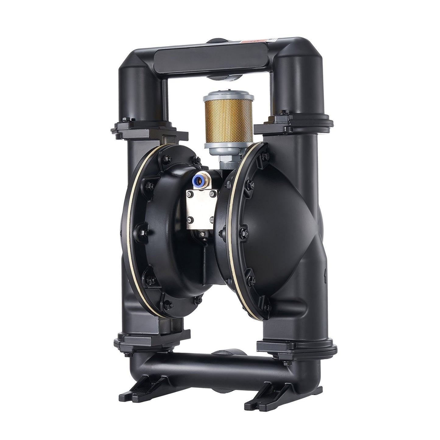 Air Operated Double Diaphragm Pump, 598.09 LPM Max, Standard Inlet & Outlet Air Pneumatic Waste Oil Transfer Pump, Aluminum Alloy Body, Dual Diaphragms, for Diesel, Grease, Kerosene, Gasoline
