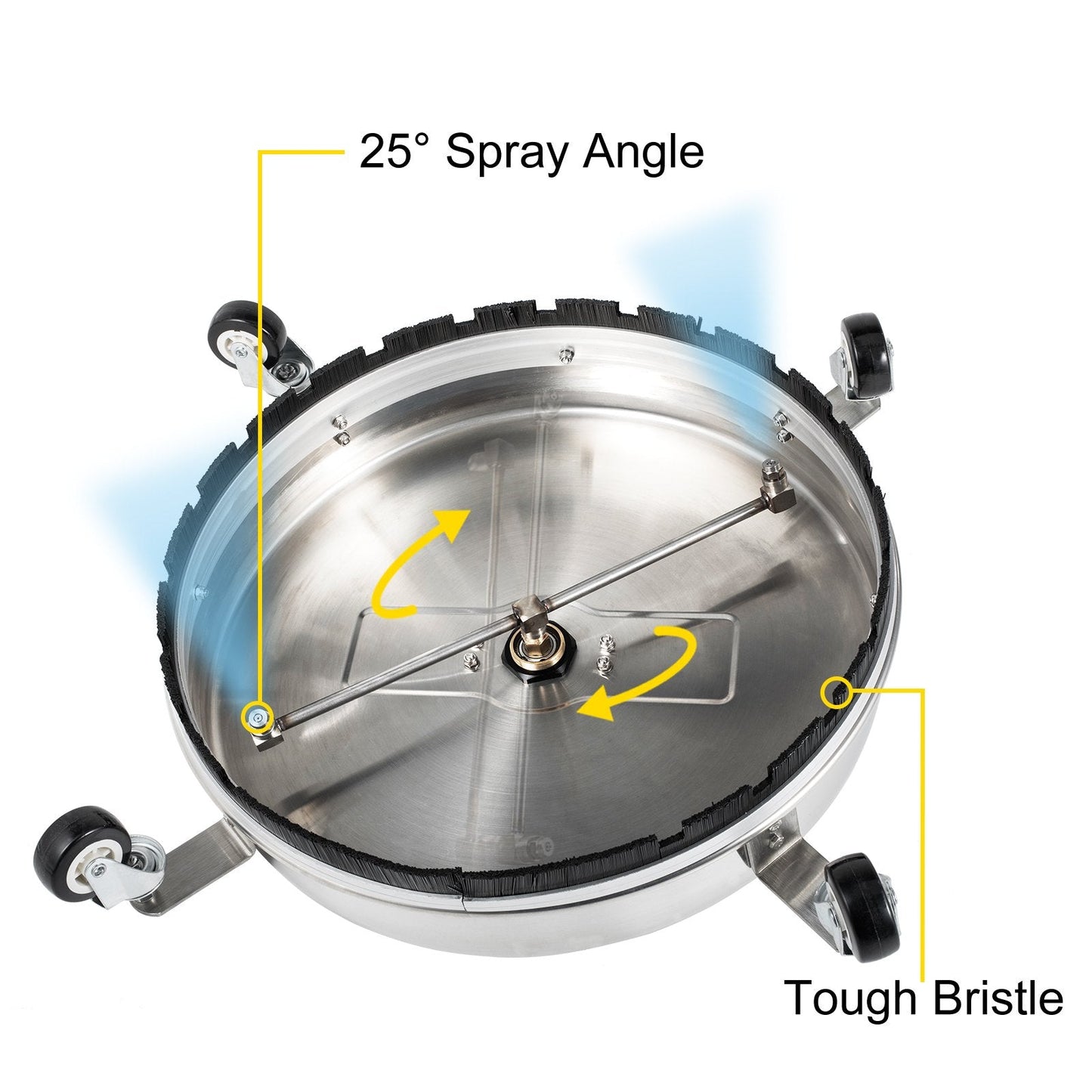 Heavy-Duty 4000 PSI Pressure Washer with 0.45m Surface Cleaner & Twin Rotary Arm