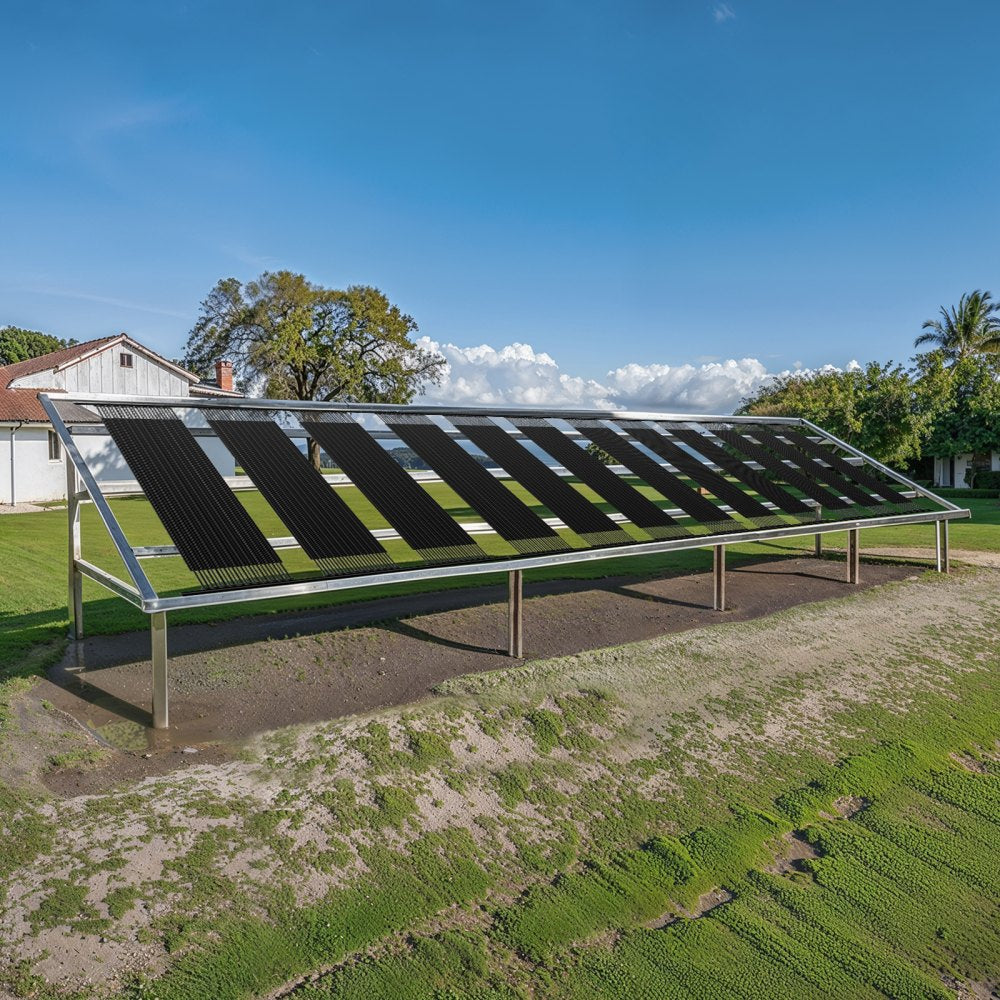 VEVOR Solar Pool Heater 1235 x 3100mm Aboveground Pool Heating System( 4 Panels)