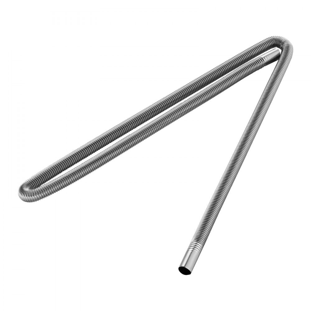 Exhaust Hose, 1980mm Stainless Steel Exhausts Hose, Diesel Heater Flexible Exhaust Pipe with 2 Hose Clamps, Exhausts Hoses Kit Diesel Heater Accessories for 2KW 5KW 8KW Diesels Heaters