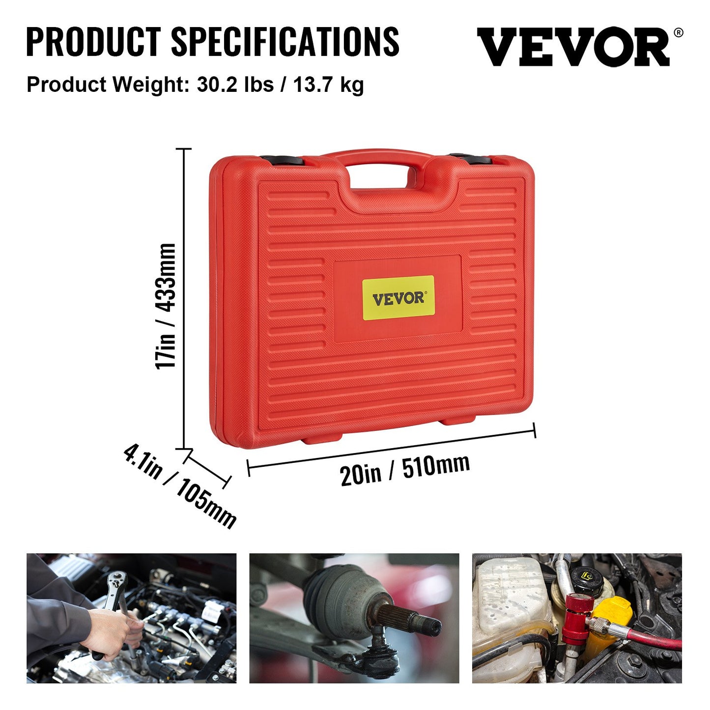 VEVOR Ball Joint Press & U Joint Removal Tool Kit 24 PCS Works on 2/4 WD Cars