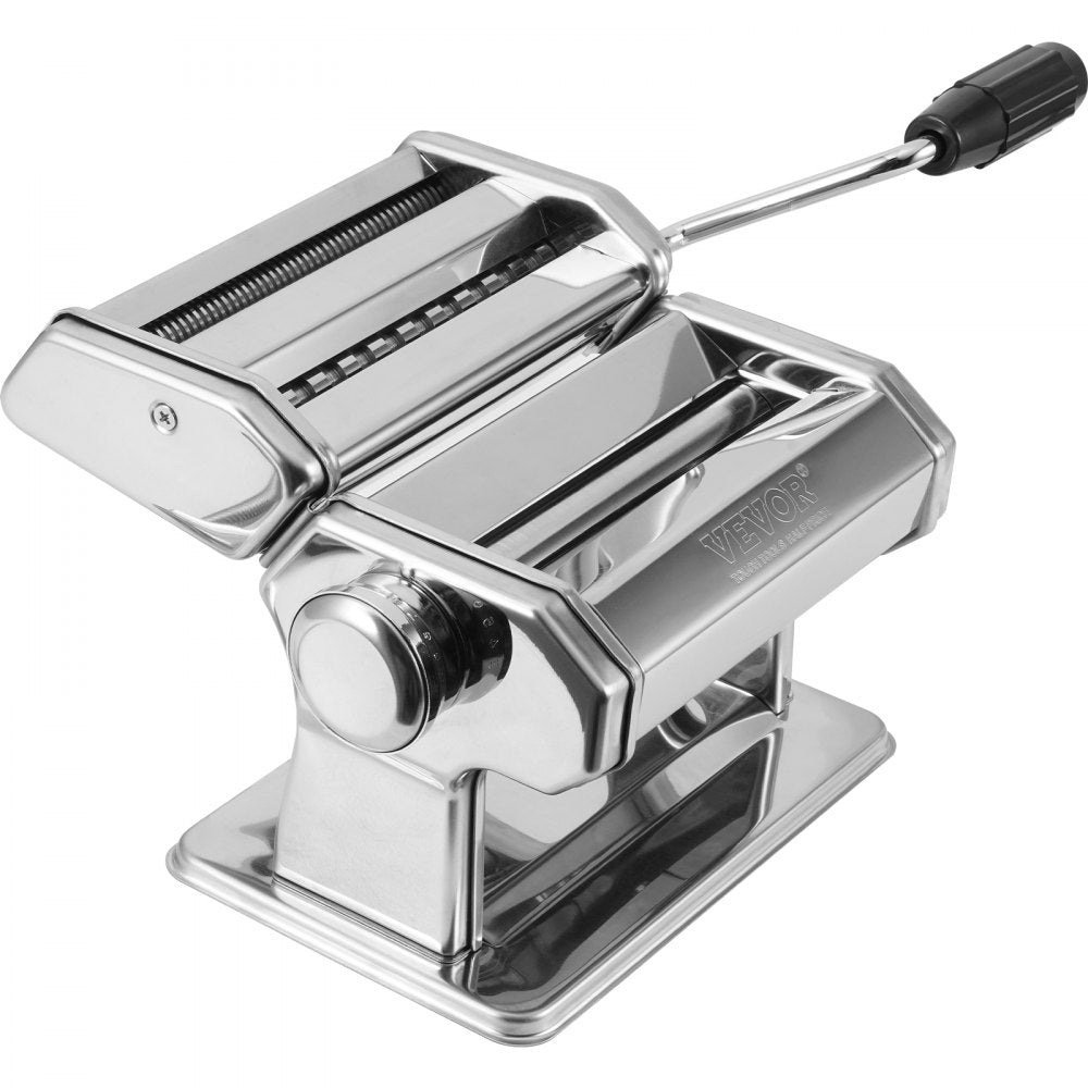 Pasta Maker Machine, 9 Adjustable Thickness Settings Noodles Maker, Stainless Steel Noodle Rollers and Cutter, Manual Hand Press, Pasta Making Kitchen Tool Kit, Perfect for Spaghetti Lasagna
