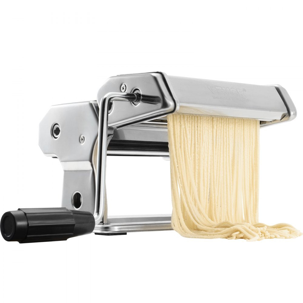 Pasta Maker Machine, 9 Adjustable Thickness Settings Noodles Maker, Stainless Steel Noodle Rollers and Cutter, Manual Hand Press, Pasta Making Kitchen Tool Kit, Perfect for Spaghetti Lasagna