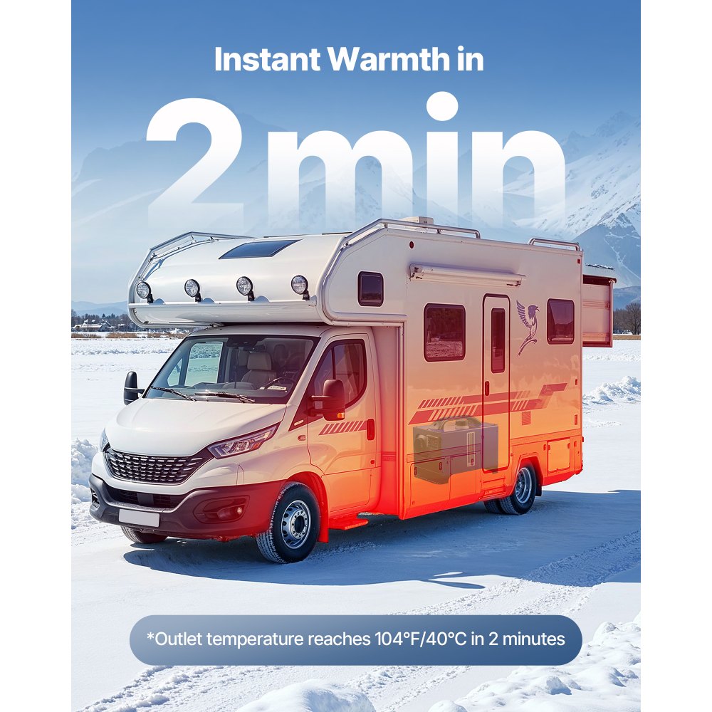 Diesel Heater Portable Diesel Air Heater 8KW DC 12V/24V 5 L Fuel Tank