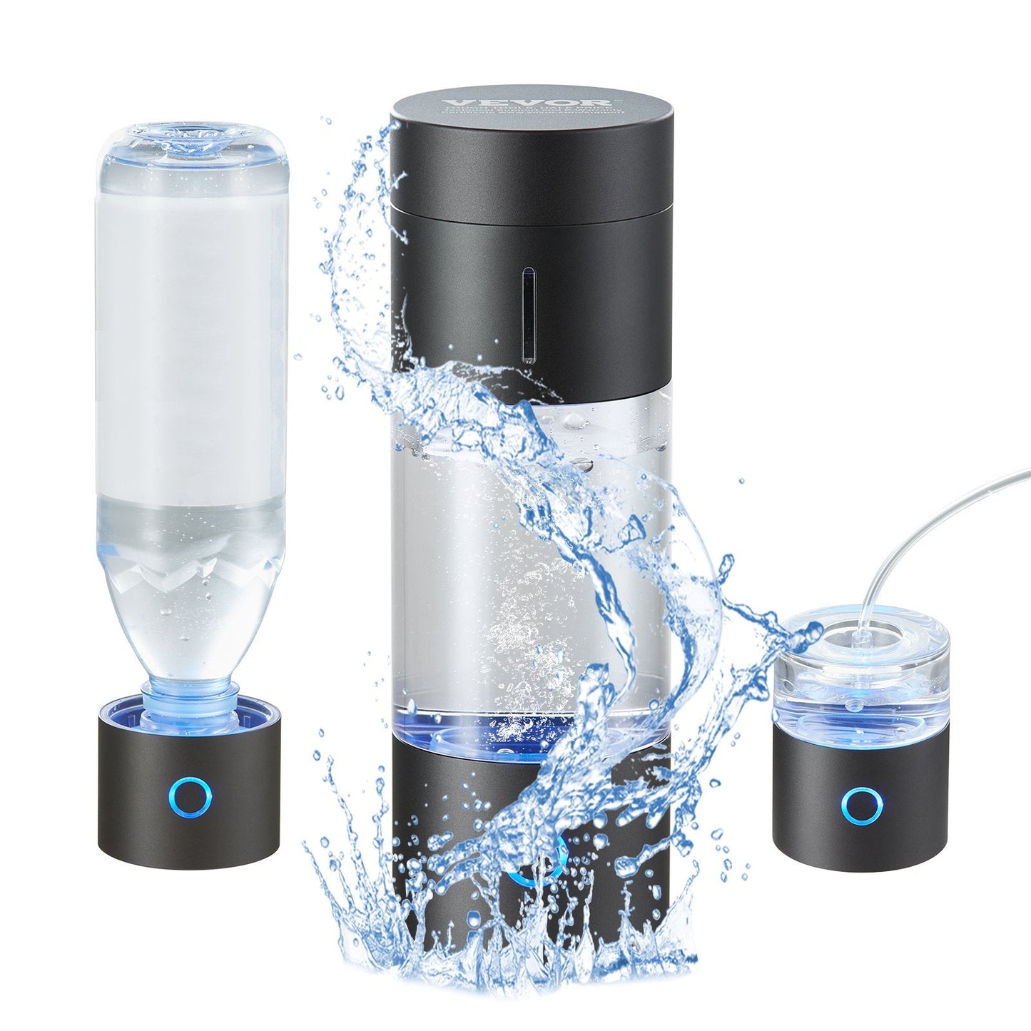 Portable 0.23L Hydrogen Water Maker with Nasal Inhalation & Self-Cleaning