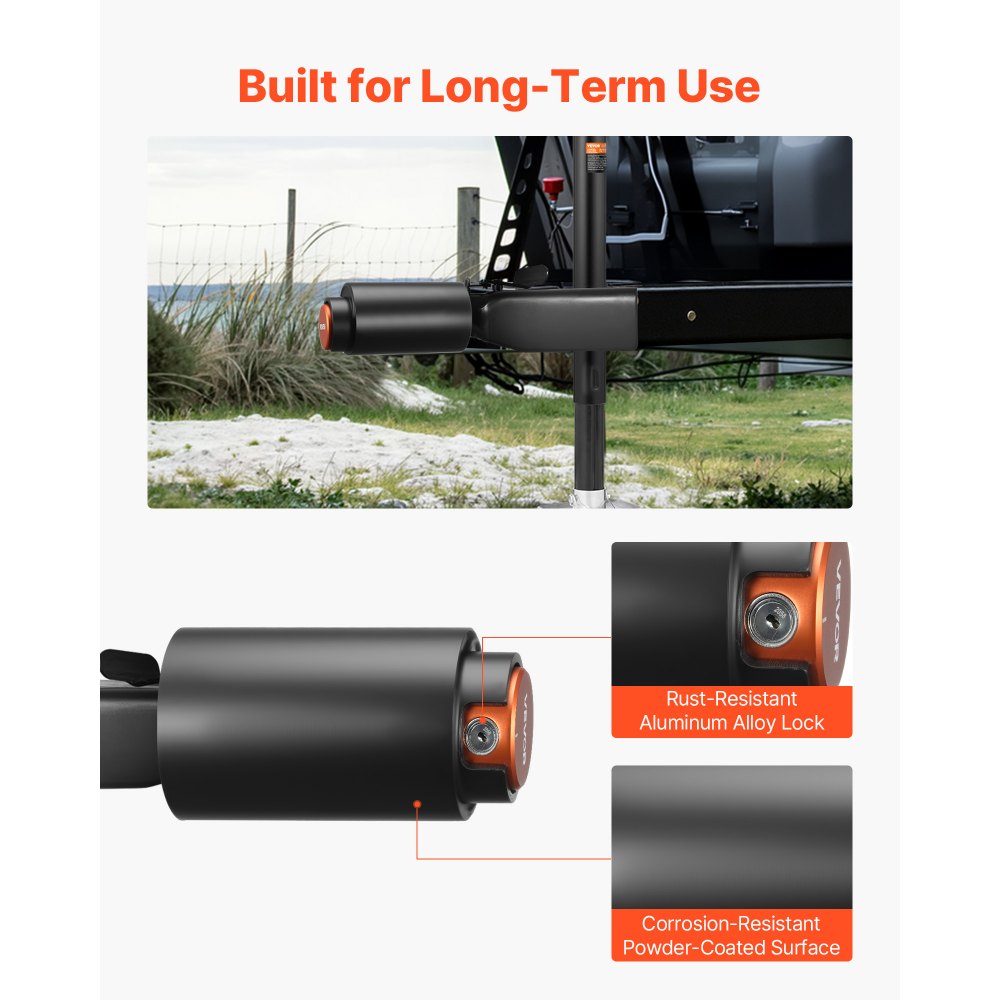 Trailer Coupler Lock Fits 50.6 & 58.6 mm Couplers Heavy Duty Hitch Lock