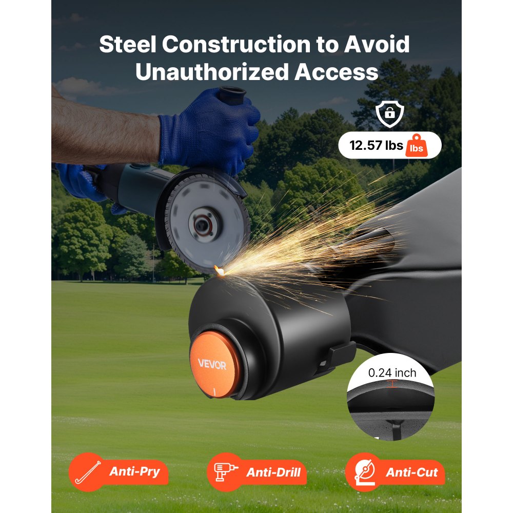 Trailer Coupler Lock Fits 50.6 & 58.6 mm Couplers Trailer Tongue Lock