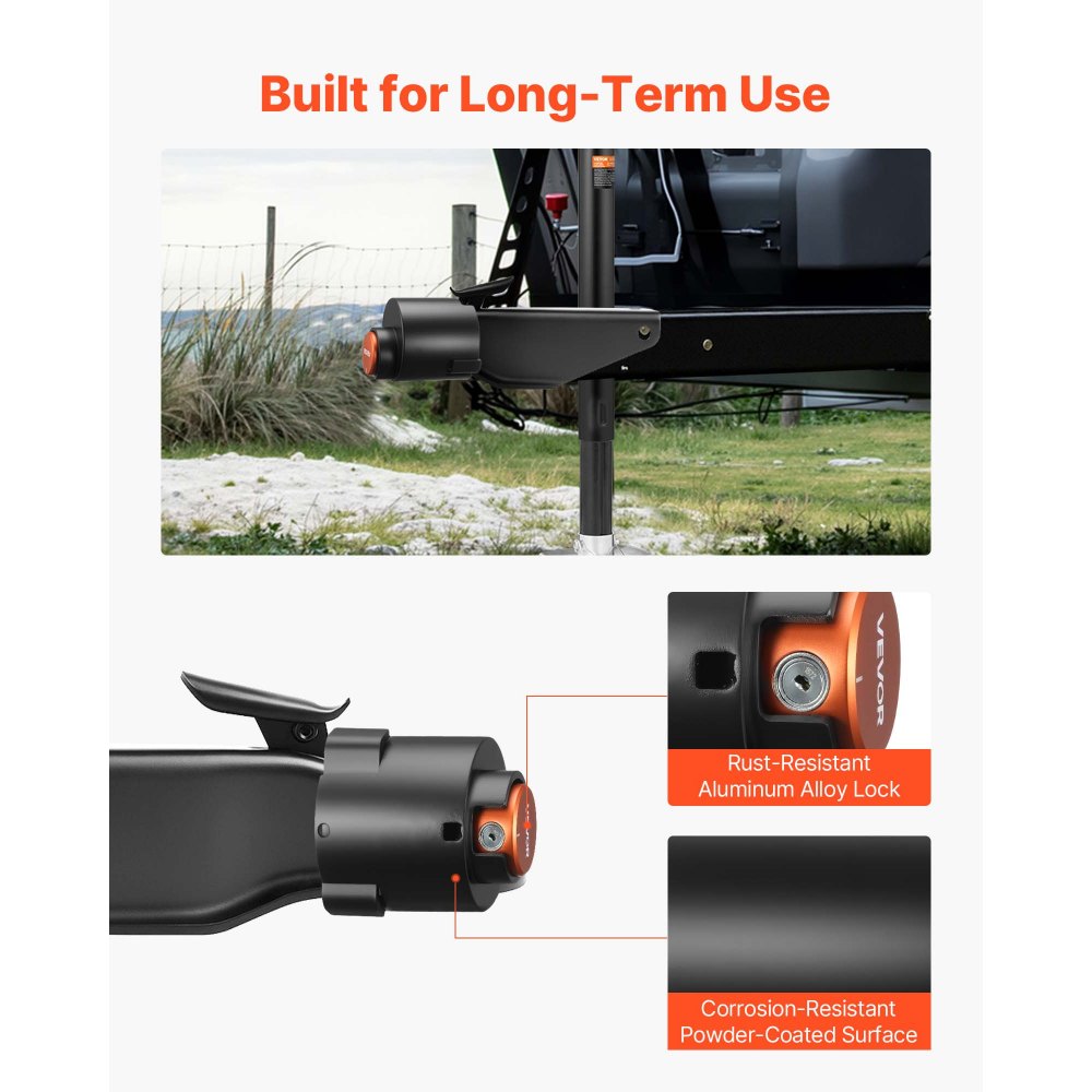 Trailer Coupler Lock Fits 50.6 & 58.6 mm Couplers Trailer Tongue Lock