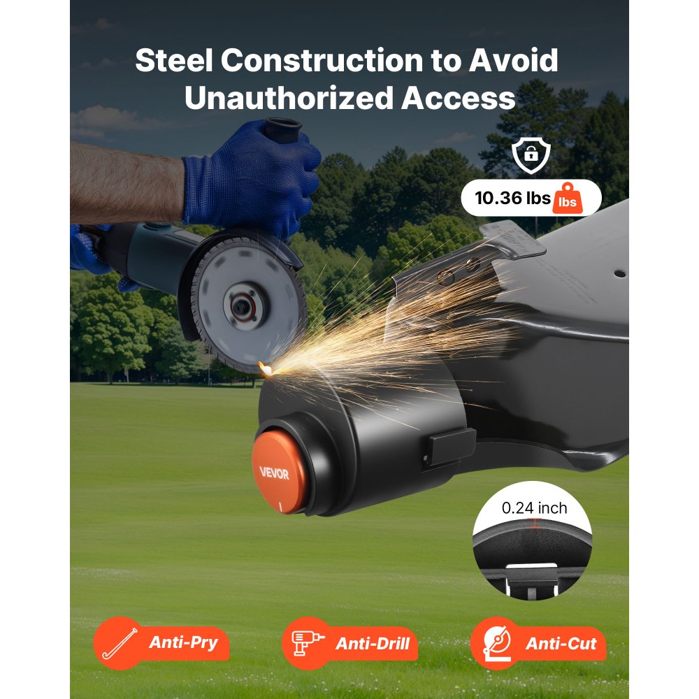 Trailer Coupler Lock Fits 58.6 mm Couplers Heavy Duty Tow Hitch lock