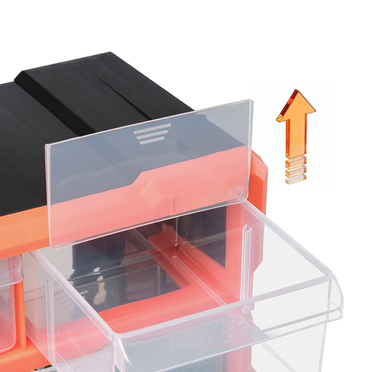 22-Drawer Storage Organizer, Plastic, Drawer Storage Cabinet for Garage Organization, Stackable Small Parts Organizer, Wall-Mounted Toolbox, for Hardware, Beads, Screws, Crafts, Building Bricks
