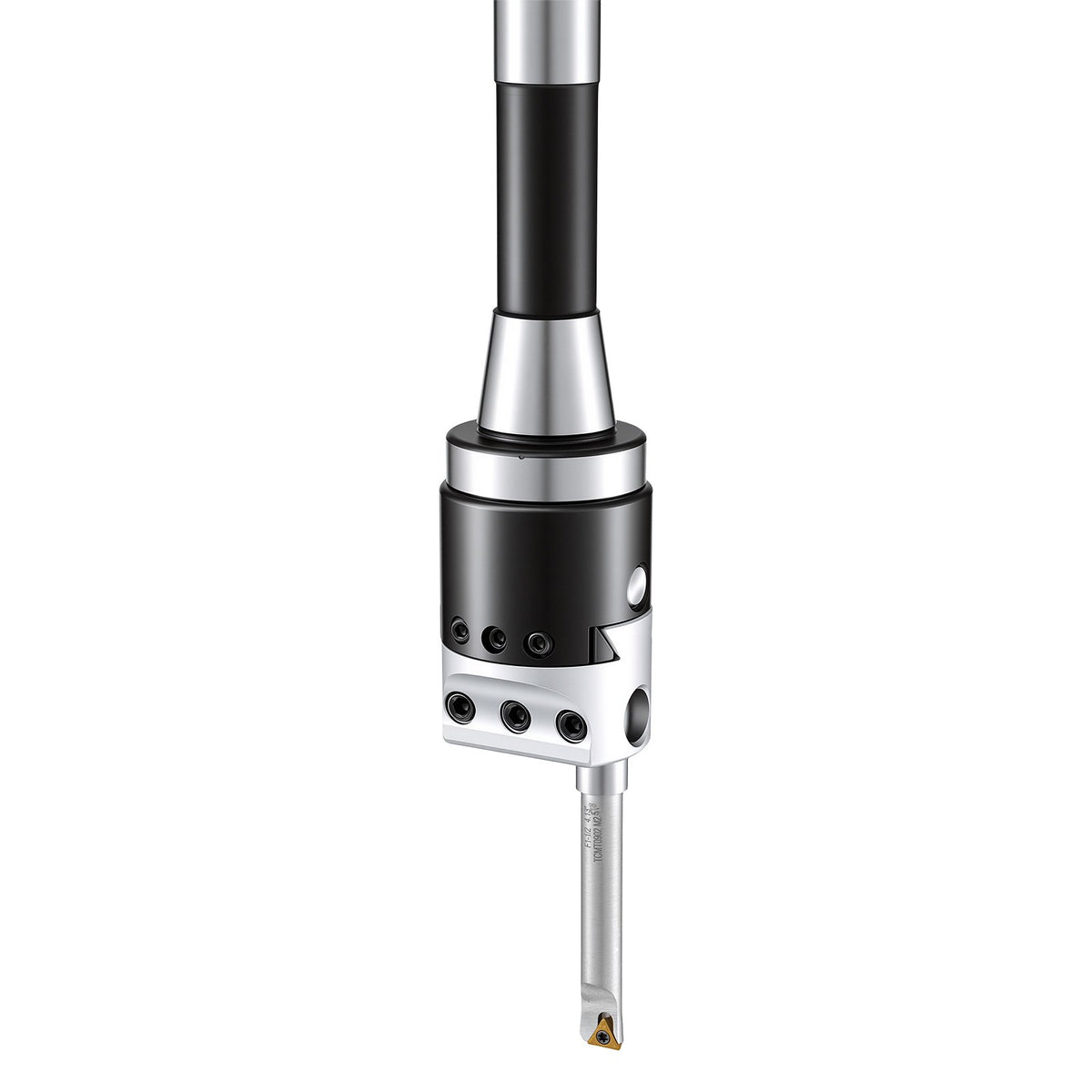 R8 Boring Head 2-Inch Indexable 8 Piece Boring Bar Set with R8 Shank, for Milling Machine Drill Press, 7/16" to 4-1/2", Precision Bore Diameter Adjustment, Hardened & Ground, Labeled Storage Box