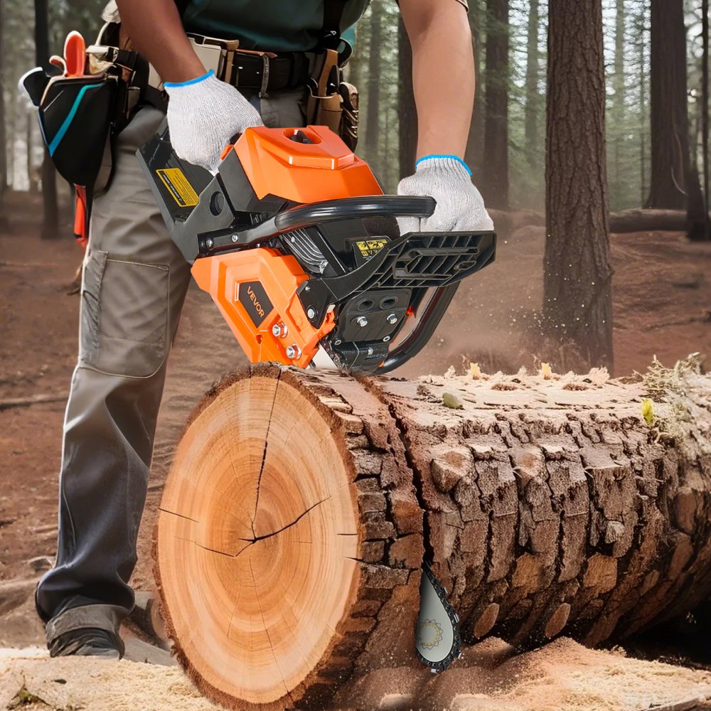 VEVOR 62cc Gas Chainsaw 2.7 kW Gas Powered 508 mm Chainsaw For Wood Cutting