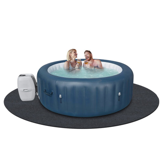 VEVOR 2 M Diameter Round Hot Tub Mat, Extra Large Inflatable Hot Tub Pad, Waterproof