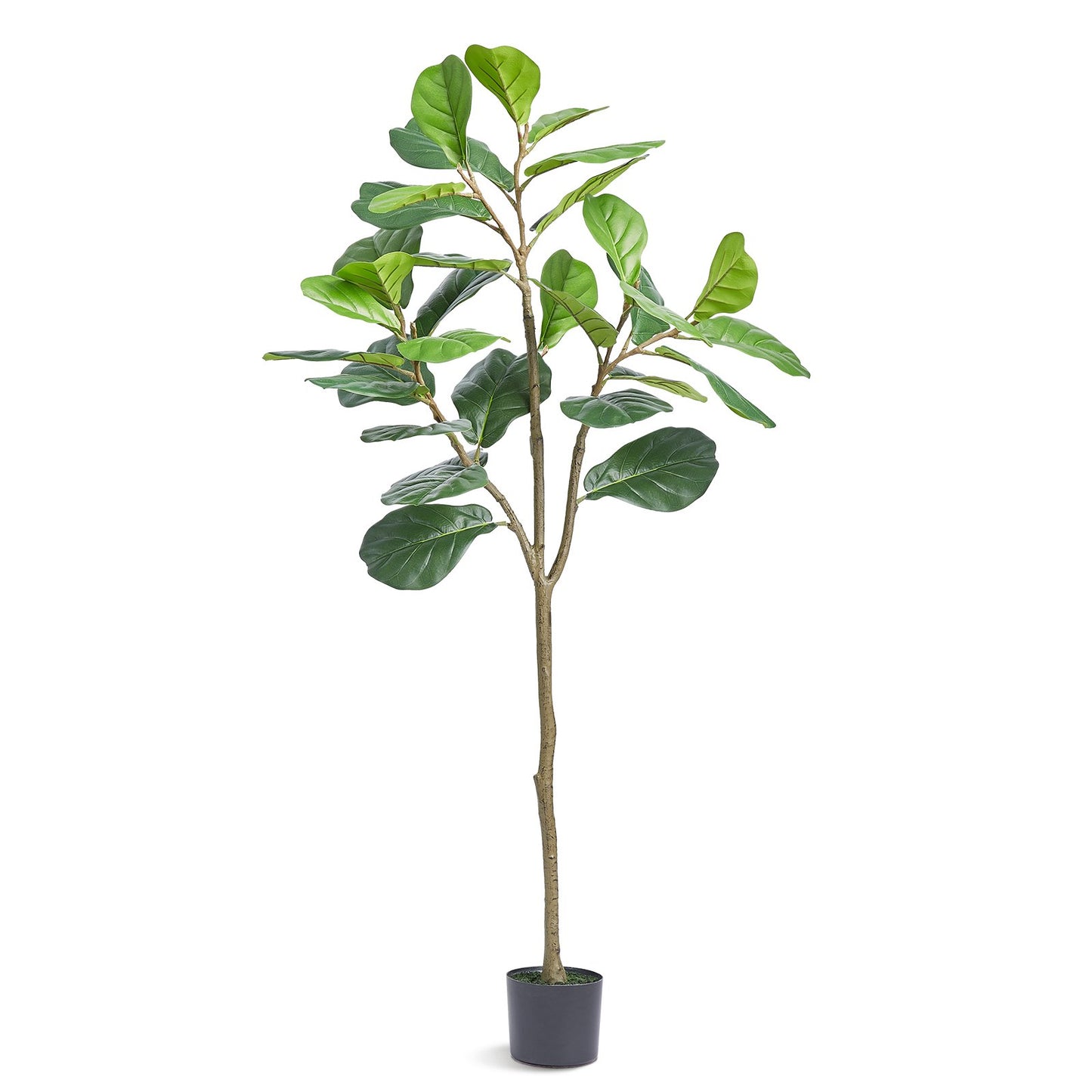 VEVOR Artificial Fiddle Leaf Fig Tree, 12.7cm, Secure PE Material & Anti-Tip Tilt