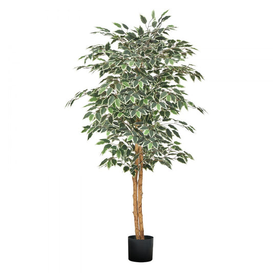 150cm Artificial Ficus Tree Tall Faux Plant with Pot for Indoor Decor