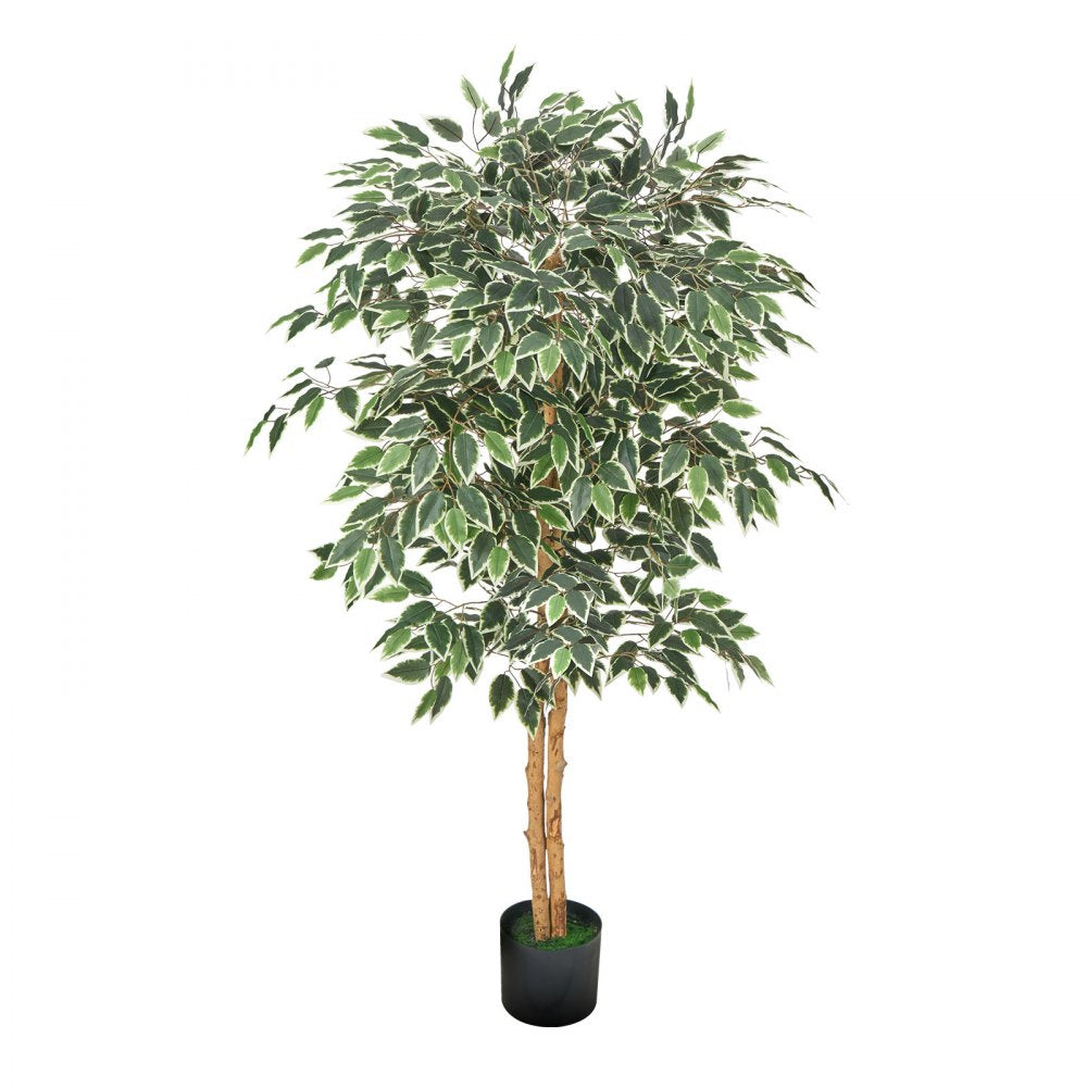 150cm Artificial Ficus Tree Tall Faux Plant with Pot for Indoor Decor