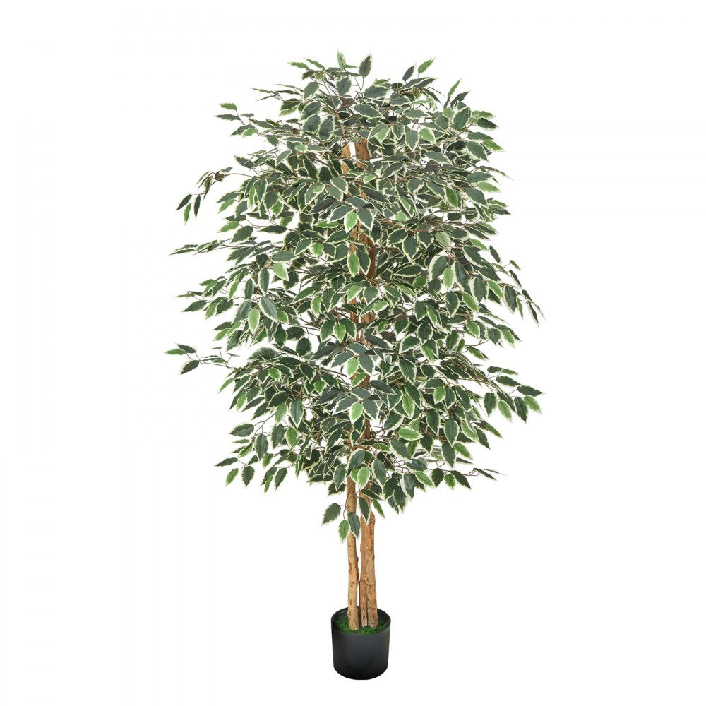 180cm Artificial Ficus Tree Tall Faux Plant with Pot for Indoor Decor