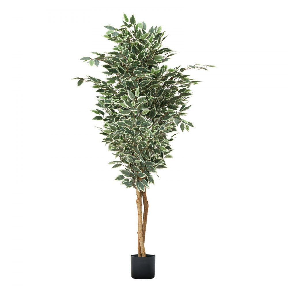 180cm Artificial Ficus Tree Tall Faux Plant with Pot for Indoor Decor