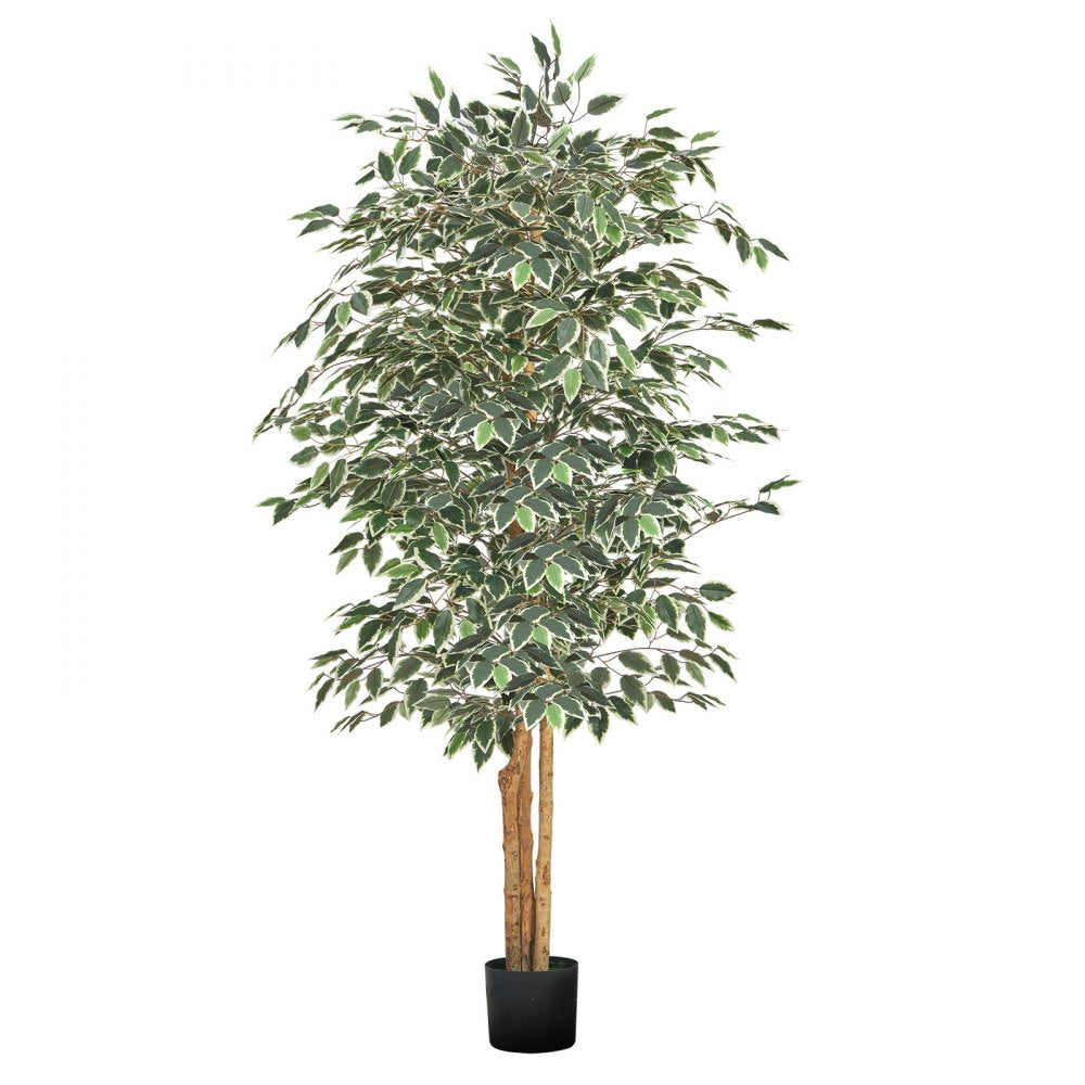 180cm Artificial Ficus Tree Tall Faux Plant with Pot for Indoor Decor