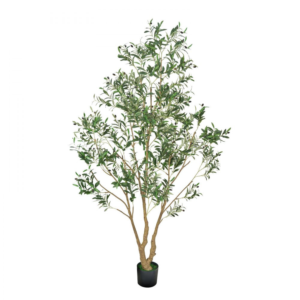240cm Artificial Olive Tree Tall Fake Plant with Pot for Home Office