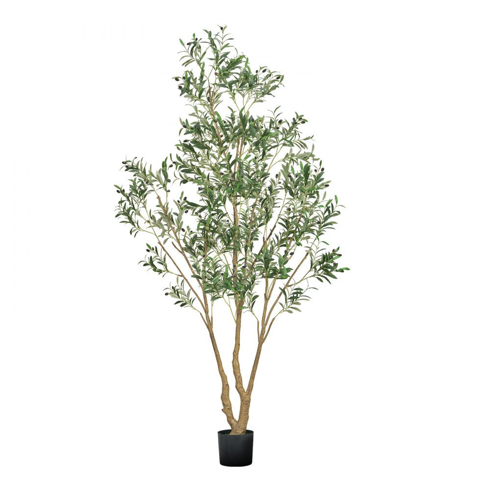 240cm Artificial Olive Tree Tall Fake Plant with Pot for Home Office