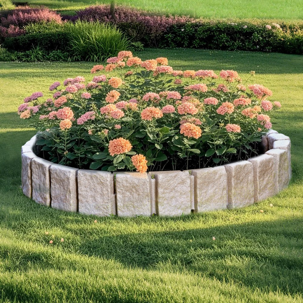 VEVOR Fake Stone Landscape Edging 47.2 x 9 in Lawn Edging Fade-Resistant