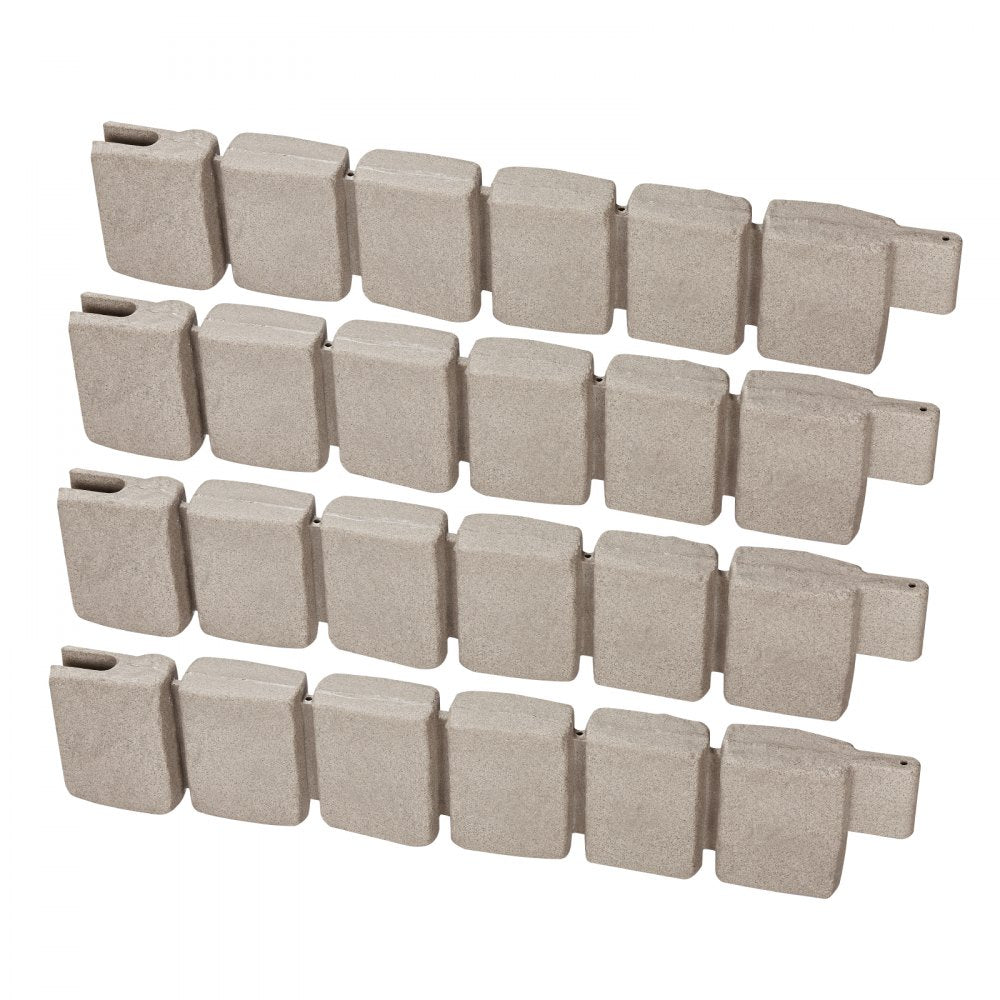 VEVOR Fake Stone Landscape Edging 47.2 x 9 in Lawn Edging Fade-Resistant