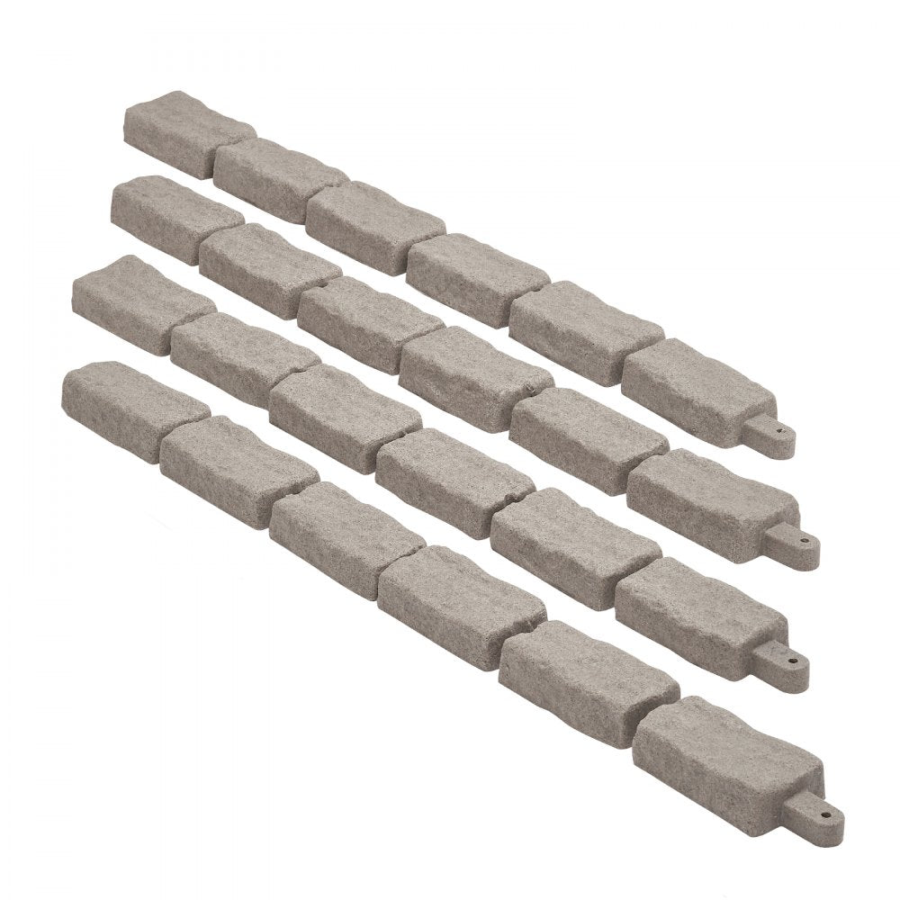 VEVOR Fake Stone Landscape Edging 46.2 x 2.2 in Lawn Edging Fade-Resistant