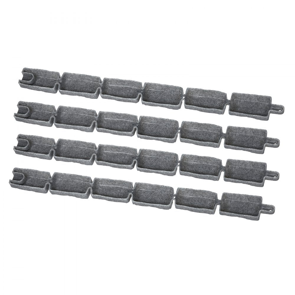 Fake Stone Landscape Edging 1180 x 95 x 57 mm Garden Lawn Edging for Walkway Sandstone Gray