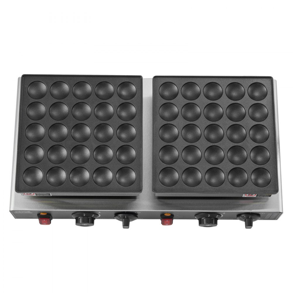 50PCS Mini Dutch Pancake Maker Commercial Dorayaki Baker Non-stick 1800W