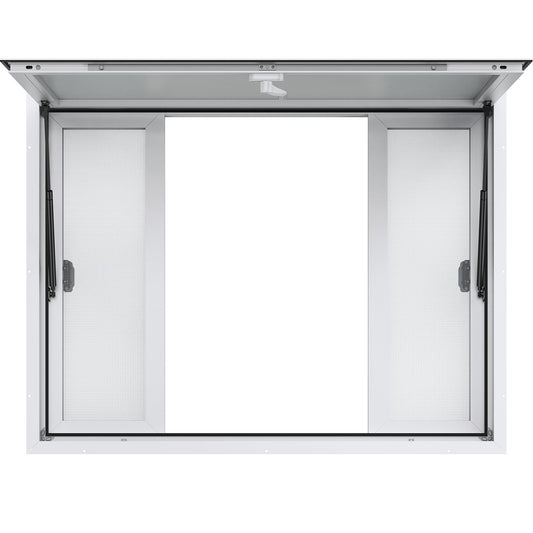 VEVOR Concession Window 48"x36", Aluminum Alloy Food Truck Service Window with 4