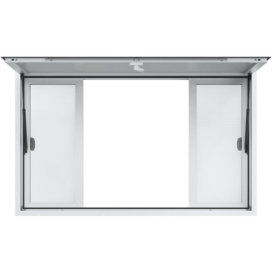 VEVOR Concession Window 152x91cm, Aluminum Alloy Food Truck Service Window with