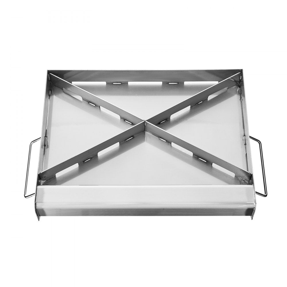VEVOR 17x13 in Flat Top Griddle Stainless Steel Universal BBQ Grill Pan Cookware
