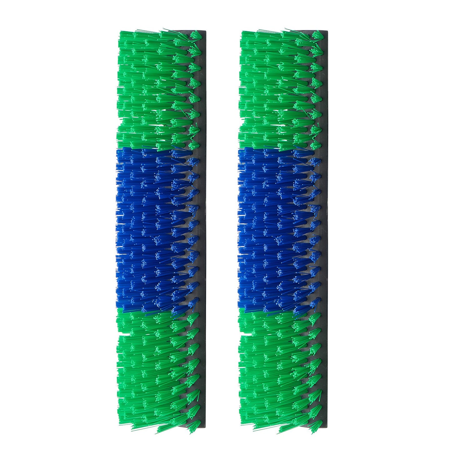 Livestock Scratching Brush, 2PCS Goat Scratcher Brush Post with 8 Screws, 430 x 190 mm Cow Scratcher for Back Itch Relief, Massage Grooming Scratch Tool for Horse Cattle Sheep Pig, Green & Blue