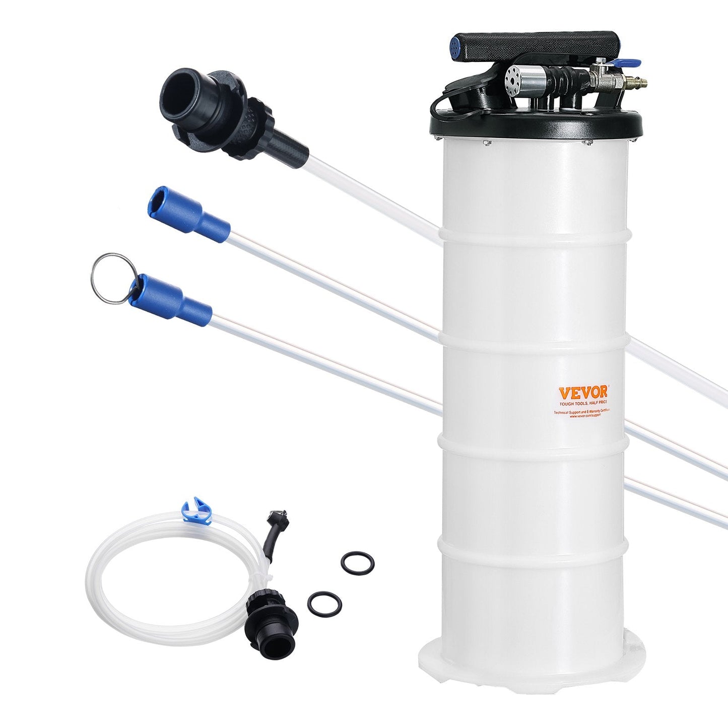 6.5L Pneumatic/Manual Oil Extractor Pump with Suction Hose for Vehicles