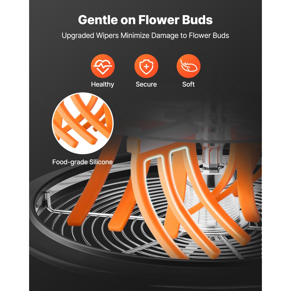 Bud Leaf Bowl Trimmer, 335 mm Manual Bud Trimmer, with Sharp Stainless Steel Blades, Visual Cutting, Wet & Dry Hydroponic Cutting Machine, Twisted Spin Cut for Plants Leaves Buds Flowers