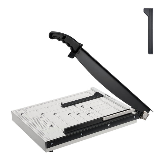 VEVOR Paper Cutter, Guillotine Trimmer, 381 mm Cut Length, 16 Sheets Capacity, Heavy