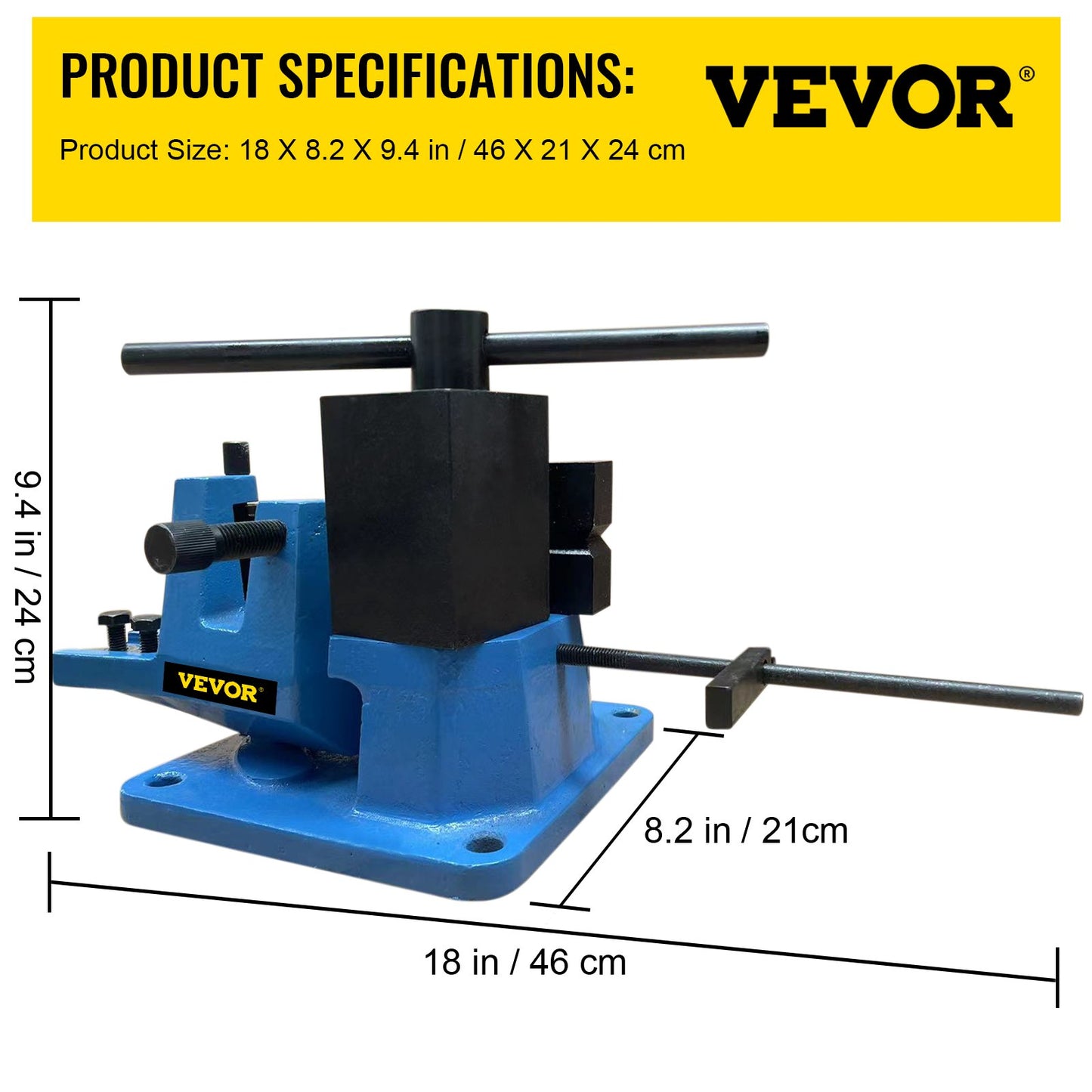 VEVOR Universal Bender 0-120 Degree Hot Bending Circular Bending Round Steel Heavy-duty