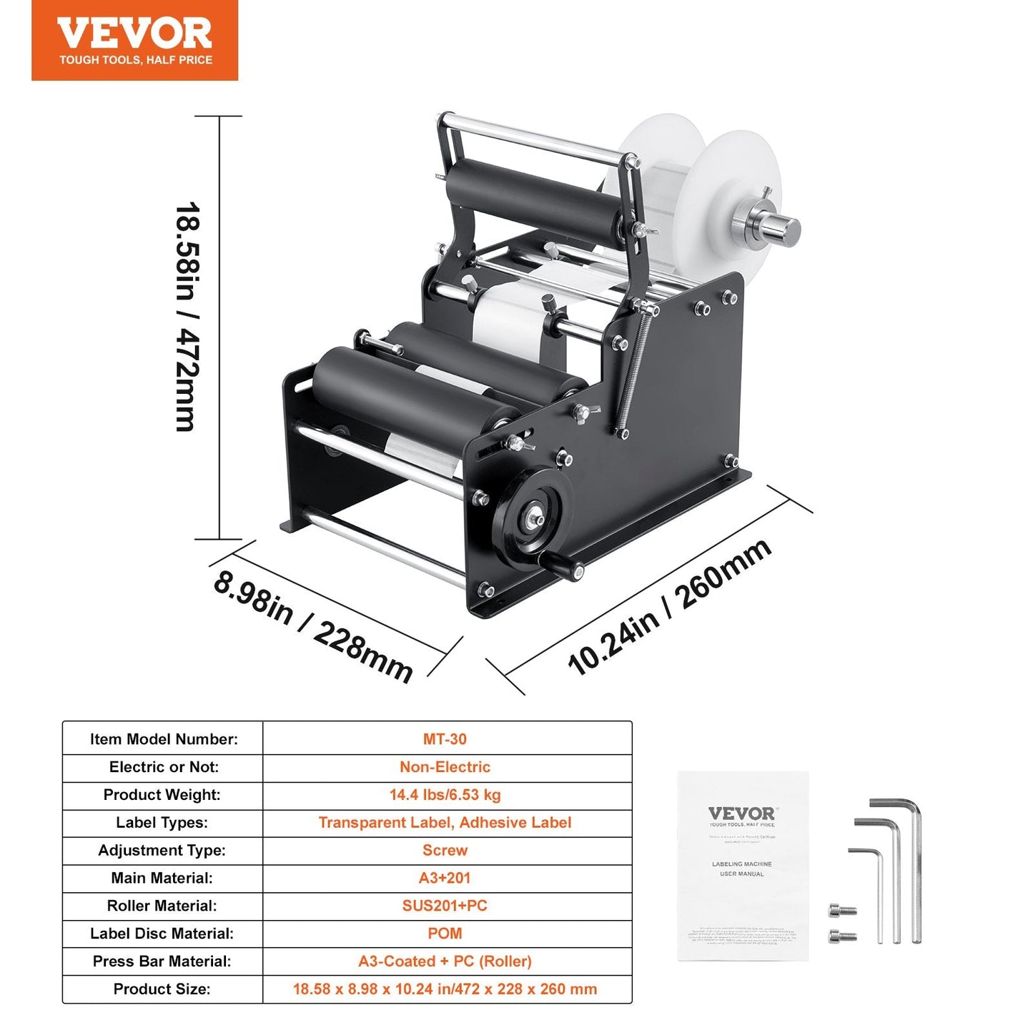 Durable A3 and 201 stainless steel labeling machine resists rust for long-term production use